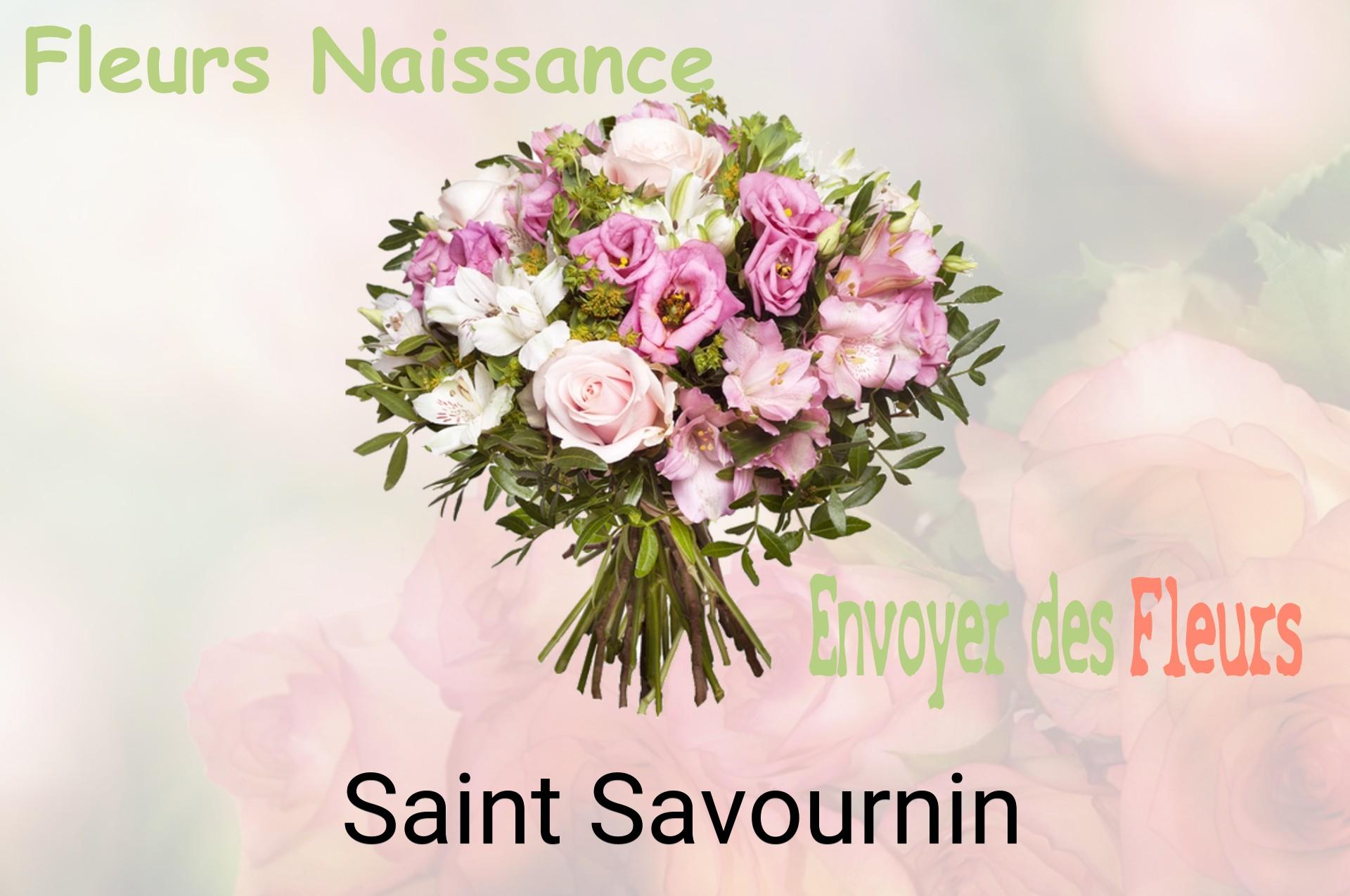 Bouquet de fleurs de naissance livré à Saint-Savournin